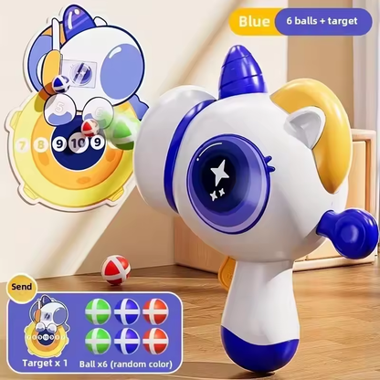 Kids Unicorn Launcher Toy Gun Sticky Balls Target Shooting Game Boys Girls